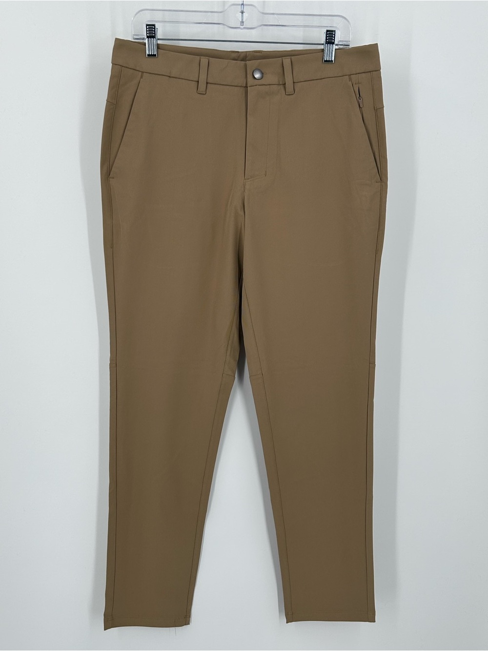 CRZ YOGA Men's All-Day Comfort Golf Pants Khaki Tan NWT Size 32W